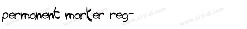 permanent marker reg字体转换